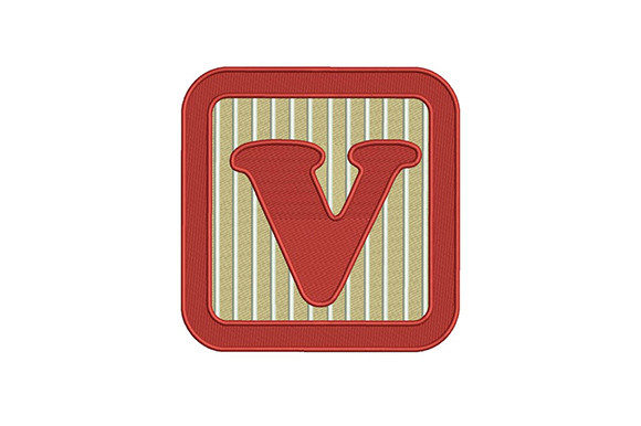 Alphabet V Letter: A Versatile Embroidery Design