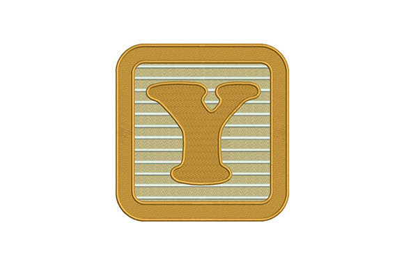Alphabet Y Letter Embroidery Design