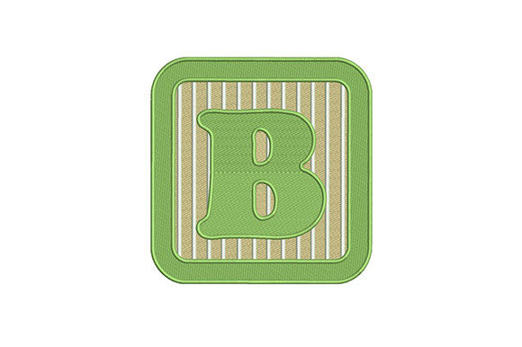 B Letter Alphabet Embroidery
