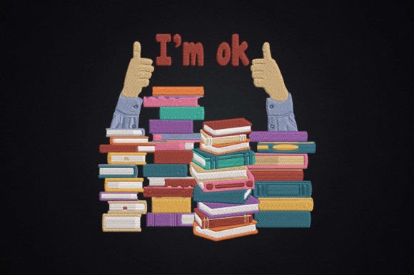 I m Ok Funny Book Lover Saying