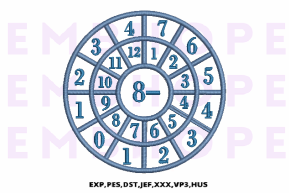 Minus Wheel 8 - Embroidery Design Review