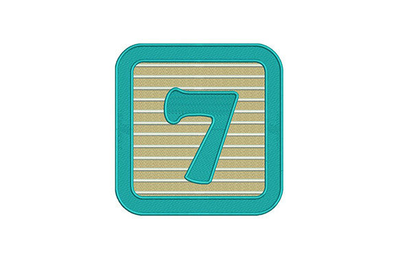 Seven Number Embroidery Design