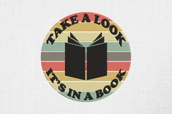 Take a Look It's in a Book Retro Rainbow